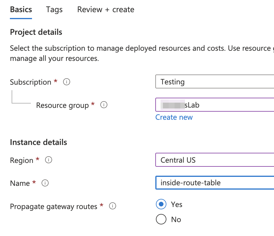 Propagate Routes Option